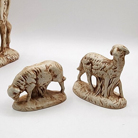 Vtg. Atlantic Mold Co. Hand Painted Set of 6 Animals Replacements Nativity *Pics - Picture 9 of 12